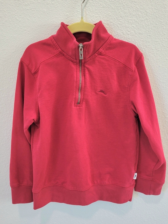 Tommy Bahama Other - Tommy Bahama Boys Size 6 Red Quarter Zip Pullover Preppy Casual